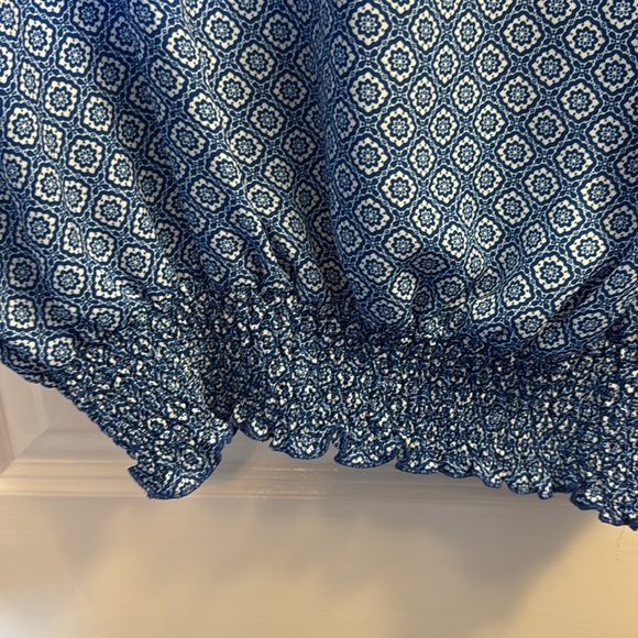 Counterparts Blue 3/4 Sleeve Relaxed Blouse - Picture 4 of 5